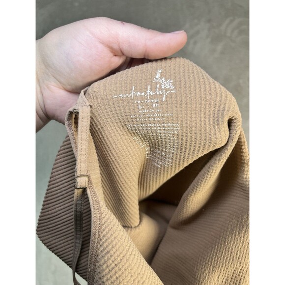 Intimately Free People Beige Ribbed Come Around Mesh Camisole XS/S Sheer Sexy - Picture 4 of 6